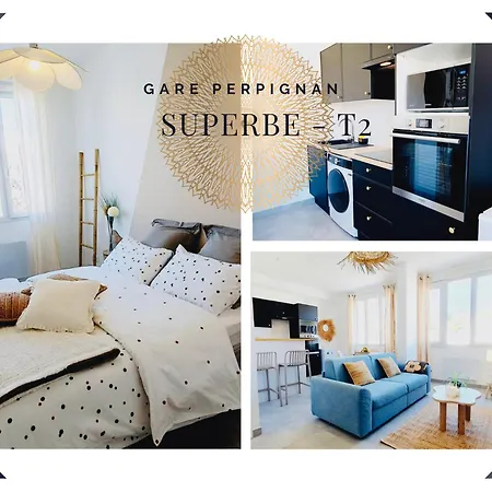 Superbe T2 - Proche Gare Apartment Perpignan Exterior photo